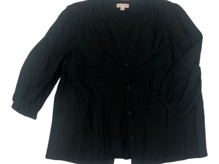 Top 3 4 Sleeve By Knox Rose In Black, Size:L Online