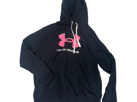 Athletic Sweatshirt Hoodie By Under Armour In Black, Size:Xl Sale