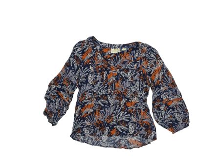 Top 3 4 Sleeve By Maeve In Blue, Size:Xs Online