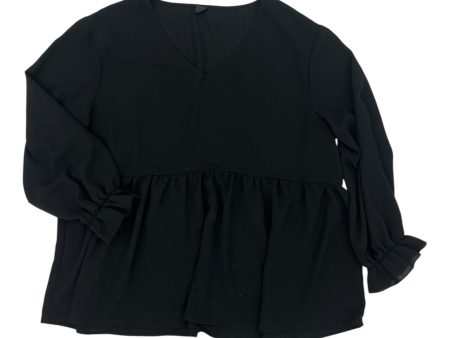 Top Ls By Shein In Black, Size:3X Cheap