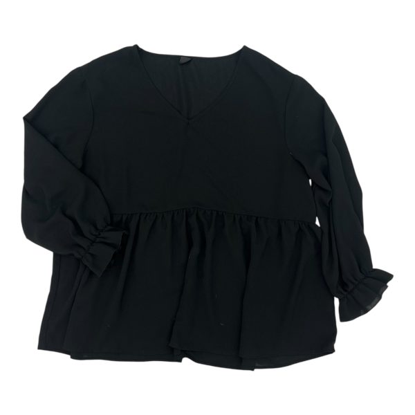 Top Ls By Shein In Black, Size:3X Cheap