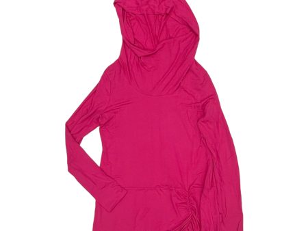 Athletic Top Ls Hoodie By Gaiam In Pink, Size:L For Sale