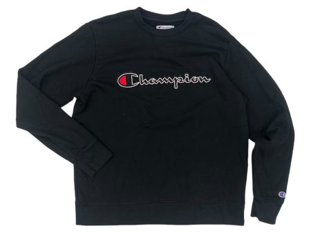 Athletic Sweatshirt Crewneck By Champion In Black, Size:L Online