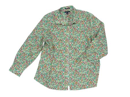 Top Ls By Lands End In Green, Size:2X Online Sale