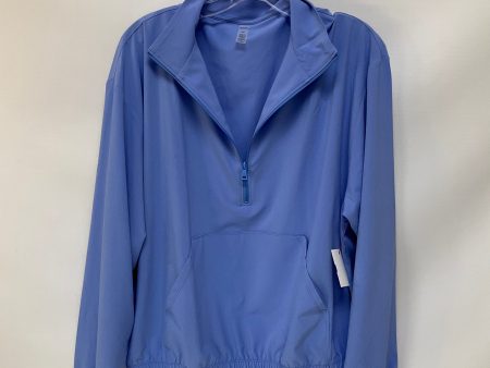 Athletic Top Long Sleeve Collar By Beyond Yoga In Blue, Size: S Online Sale