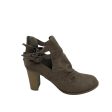 Boots Ankle Heels By Report In Taupe, Size:7.5 Hot on Sale