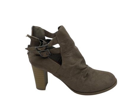 Boots Ankle Heels By Report In Taupe, Size:7.5 Hot on Sale