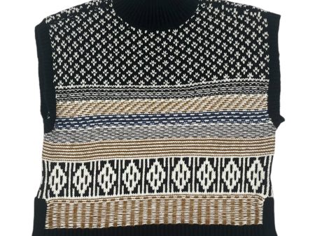 Vest Sweater By Marled In Black & Brown, Size:L Online now