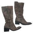 BOOTS LEATHER by BORN In BROWN, Size: 9.5 Fashion