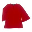 BLOUSE 3 4 SLEEVE by LAUREN BY RALPH LAUREN In RED, Size: S For Sale