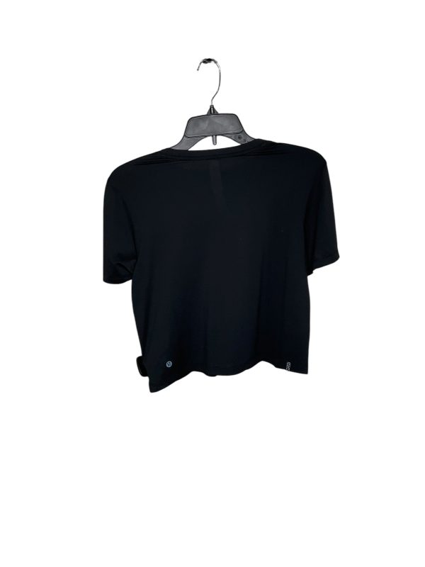 Athletic Top Short Sleeve By Lululemon In Black, Size: 8 Hot on Sale