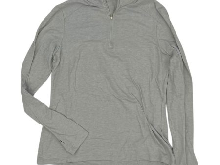 Athletic Top Ls Collar By Kyodan In Grey, Size:M Sale