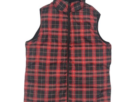 Vest Puffer & Quilted By Merona In Black & Red, Size:S For Sale