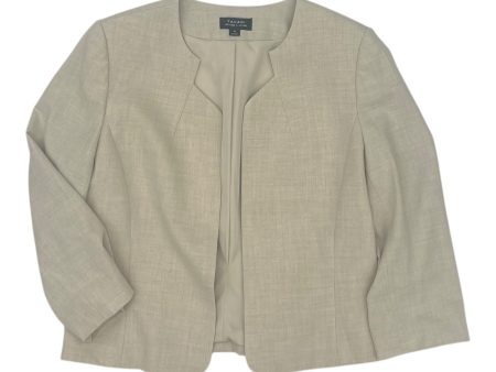 Blazer By Tahari By Arthur Levine In Tan, Size:M Discount