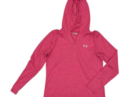 Athletic Top Ls Hoodie By Under Armour In Pink, Size:L Sale