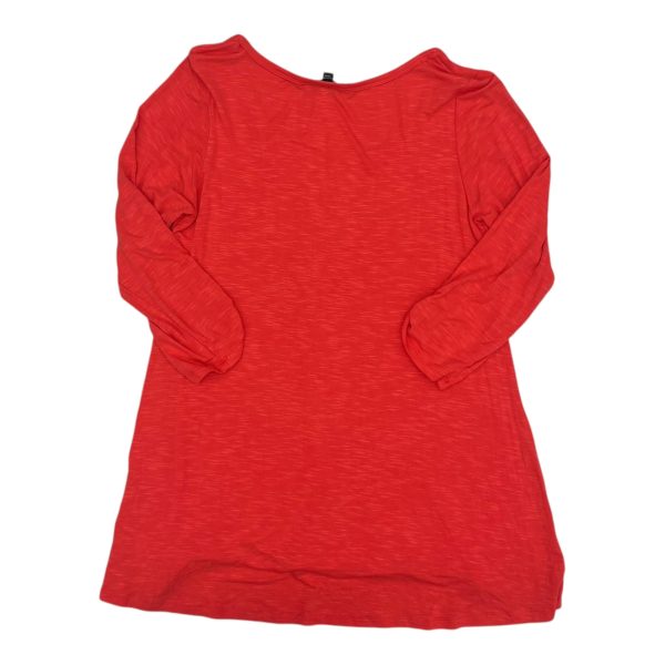 Top 3 4 Sleeve By Paraphrase In Coral, Size:L Fashion