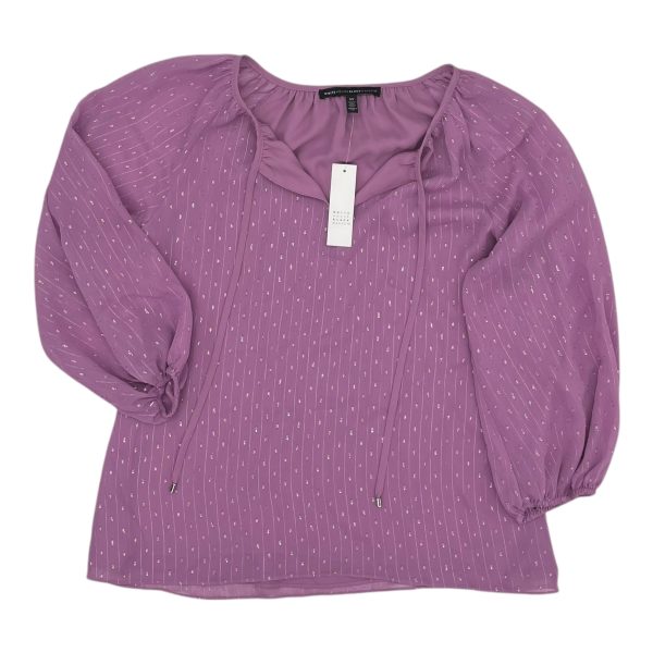 Blouse Ls By White House Black Market In Purple, Size:Xs Fashion