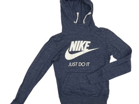 Athletic Top Ls Hoodie By Nike Apparel In Blue, Size:S For Discount