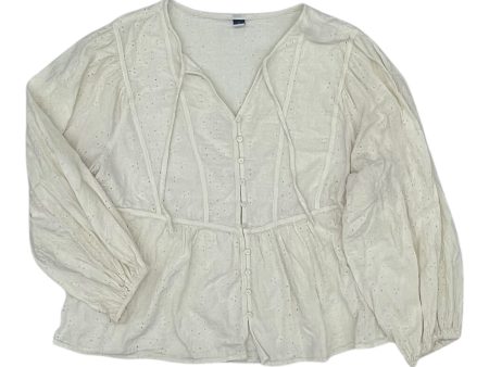 Top Ls By Old Navy In Cream, Size:Xl For Sale