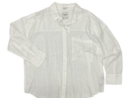 Top Ls By Abercrombie And Fitch In White, Size:Xl For Sale