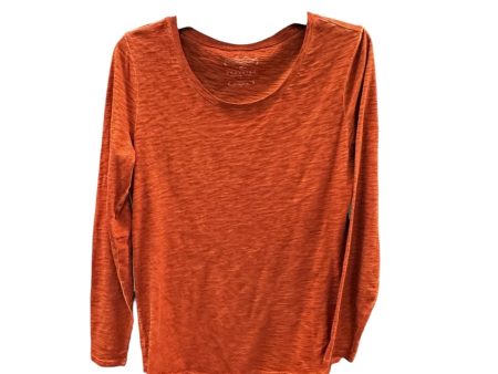 Top Long Sleeve Basic By Peruvian Connection In Orange, Size: S Online now