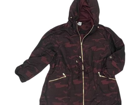 Athletic Jacket By Chicos In Camouflage Print, Size:M Supply