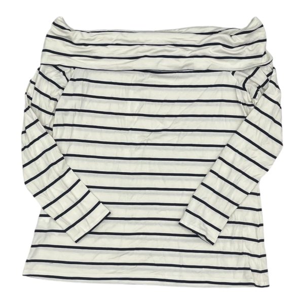 Top Ls By Banana Republic In Blue & Cream, Size:Xl Online