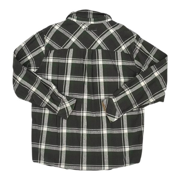 Top Ls By Clothes Mentor In Plaid Pattern, Size:Xl Fashion