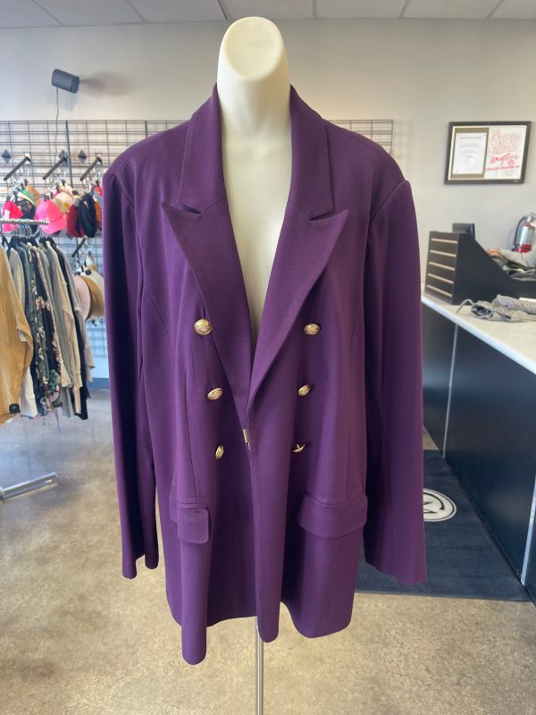 Blazer By Lane Bryant In Purple, Size: 28 on Sale