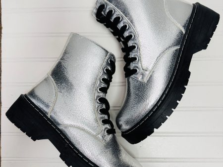 Boots Combat By Sugar In Silver, Size: 8.5 For Cheap