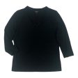 Blouse 3 4 Sleeve By Coldwater Creek In Black, Size:L Online Sale