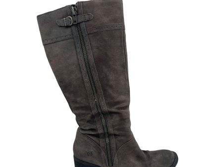 BOOTS LEATHER by BORN In BROWN, Size: 9.5 Fashion