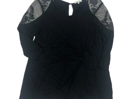 Top 3 4 Sleeve By Maurices In Black, Size:2X Sale