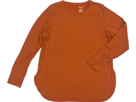 Athletic Top Ls Crewneck By Tek Gear In Orange, Size:Xl Supply