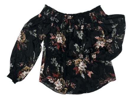 Blouse Ls By White House Black Market In Black & Red, Size:S Sale