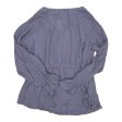 Blouse Ls By Ava & Viv In Purple, Size:Xl Online Sale