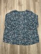 Blouse 3 4 Sleeve By Collective Concepts In Blue, Size: 2x For Sale