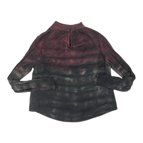 Blouse Ls By Cloth & Stone In Grey & Red, Size:M Online now