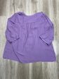 Blouse Long Sleeve By Tahari By Arthur Levine In Purple, Size: 2x For Cheap