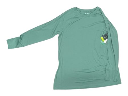 Athletic Top Ls Crewneck By Tek Gear In Green, Size:Xl Online now