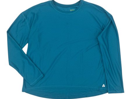 Athletic Top Ls Crewneck By Tek Gear In Blue, Size:Xl Online now