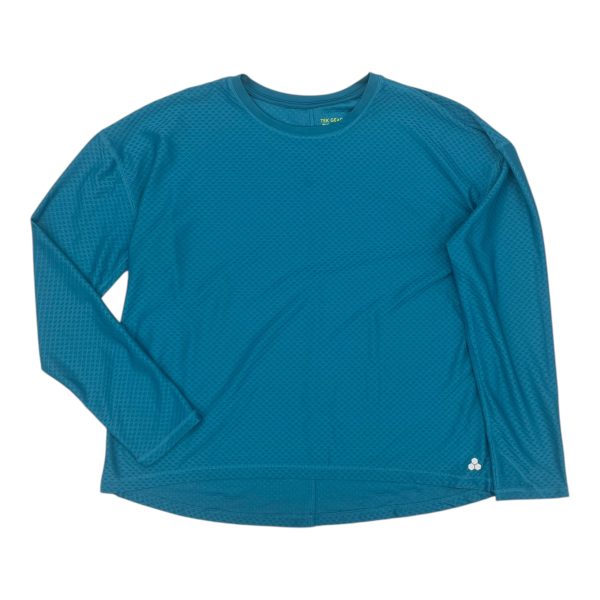 Athletic Top Ls Crewneck By Tek Gear In Blue, Size:Xl Online now