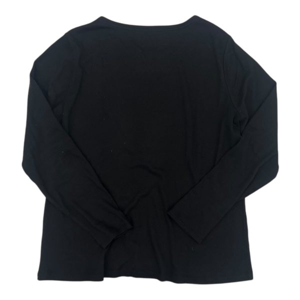 Top Ls By Croft And Barrow In Black, Size:L Fashion