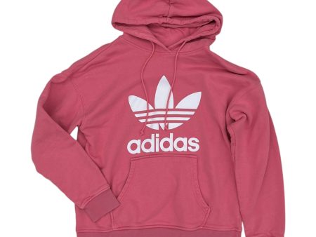 Athletic Sweatshirt Hoodie By Adidas In Pink, Size:S Fashion