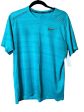 Athletic Top Short Sleeve By Nike In Aqua, Size: L Online Sale