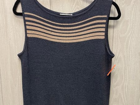 Top Sleeveless Luxury Designer By St. John In Navy, Size: M Sale