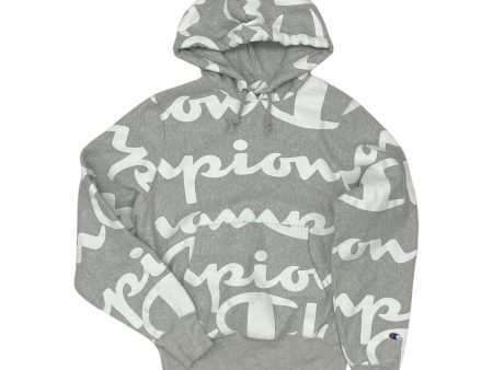 Athletic Sweatshirt Hoodie By Champion In Grey, Size:S Supply