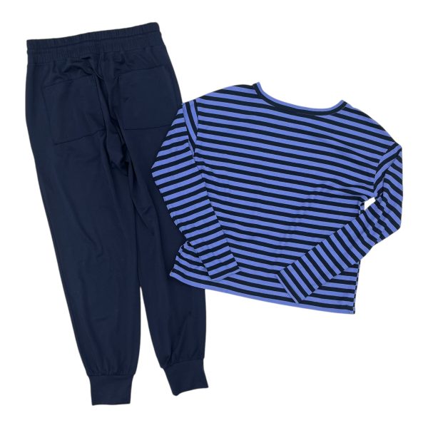 Lounge Set Pants By Lou And Grey In Blue, Size:Xs Online now