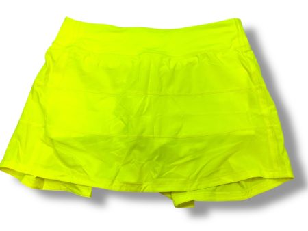 Athletic SKORT By Lululemon In Yellow, Size: 8 Supply