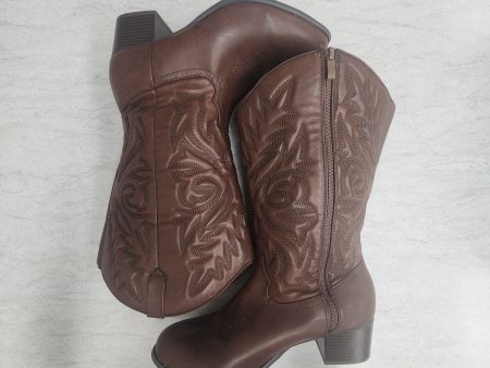 Boots Western By Torrid In Brown, Size: 11.5 Online Sale